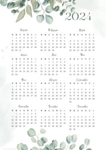 календари 2024, свали календар, отпечатай вкъщи, безплатни календари, календар за стена, годишен календар 2024